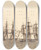 Triptych art skateboard deck of Christoffer Wilhelm Eckersberg En Brig Sejlende Illustration Til Linearperspectiven Tavle Ixb by Christoffer Wilhelm Eckersberg (1783-1853)