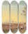 Triptych art skateboard deck of Charles Thodore Frre Oasis Pres Des Pyramides by Charles Theodore Frere (1814-1888)