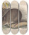 Triptych art skateboard deck of John Gould The Mammals Of Australia Pl103 by John Gould (1804-1881)