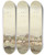 Triptych art skateboard deck of Thomas Shotter Boys Le Pont De La Concorde Vu Du Cours De La Reine by Thomas Shotter Boys (1803-1874)