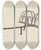 Triptych art skateboard deck of Roy Weber Toaster_1 by Roy Weber