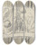 Triptych art skateboard deck of Spencer Frederick Gore Cave Of The Golden Calf Study Of A Tree House With Primitive People by Spencer Frederick Gore (1878-1914)