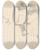 Triptych art skateboard deck of Paul Czanne A Head A Cup And A Bread Roll by Paul Cezanne (1839-1906)
