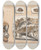 Triptych art skateboard deck of Louis Agassiz Recherches Sur Les Poissons Fossiles Pl041 by Louis Agassiz (1807-1873)