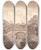 Triptych art skateboard deck of George Heriot View Of A Bridge by George Heriot