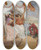 Triptych art skateboard deck of Gonzalo Bilbao Martnez Pilgrimage by Gonzalo Bilbao Martinez (1860-1938)
