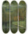 Triptych art skateboard deck of John Atkinson Grimshaw Figures In A Moonlit Lane After Rain by John Atkinson Grimshaw (1836-1893)