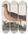 Triptych art skateboard deck of Peder Ascanius Icones Rerum Naturalium Ou Figures Enlumines Dhistoire Naturelle Du Nord Pl09 by Peder Ascanius (1723-1803)