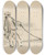 Triptych art skateboard deck of Adolf Le Comte Man Een Touw Trekkend by Adolf Le Comte (1850-1921)