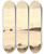 Triptych art skateboard deck of Martinus Rrbye Udsigt Mod Vesuv Fra Procida by Martinus Rorbye (1803-1848)