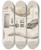 Triptych art skateboard deck of Louis Agassiz Recherches Sur Les Poissons Fossiles Pl325 by Louis Agassiz (1807-1873)