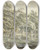 Triptych art skateboard deck of Egbert Van Drielst Landscape In Eext Drenthe Province by Egbert Van Drielst (1746-1818)