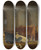 Triptych art skateboard deck of Michael Neder Kuhstall_2 by Michael Neder (1807-1882)