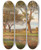 Triptych art skateboard deck of Hugo Darnaut Summer Harvest by Hugo Darnaut (1850-1937)
