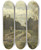 Triptych art skateboard deck of Willem Roelofs Country Road Near Laren Province Of North Holland by Willem Roelofs (1822-1897)