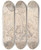 Triptych art skateboard deck of Henry Thomas Alken Sporting Incidents Drawing For The Softgound Etching Of Panther Hunting by Henry Thomas Alken (1785-1851)