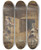 Triptych art skateboard deck of William Simpson Mine In The Bastion Du Mat Sebastopol Crimea by William Simpson (1823-1899)
