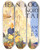 Triptych art skateboard deck of Robert Edward Lee Southern Foods For Northern Tables By American Railway Express by Robert Edward Lee (19-)