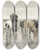 Triptych art skateboard deck of Anton Mauve A Herdess With Cows On A Country Road In The Rain_1 by Anton Mauve (1838-1888)