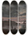 Triptych art skateboard deck of Johan Christian Dahl Larvik By Moonlight by Johan Christian Dahl (1788-1857)