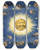 Triptych art skateboard deck of Udo Keppler New Yorks New Solar System by Udo Keppler (1872-1956)