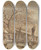 Triptych art skateboard deck of Jacob Cats Farmyard In Winter by Jacob Cats (1741-1799)