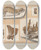Triptych art skateboard deck of Louis Agassiz Recherches Sur Les Poissons Fossiles Pl042 by Louis Agassiz (1807-1873)