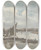Triptych art skateboard deck of William P Sherlock View On The Thames At Batersea by William P Sherlock (1780-1825)