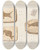 Triptych art skateboard deck of Louis Agassiz Recherches Sur Les Poissons Fossiles Pl197 by Louis Agassiz (1807-1873)