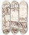 Triptych art skateboard deck of Peter Dewint Study For Elijah_1 by Peter Dewint (1784-1849)
