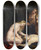 Triptych art skateboard deck of Peter Paul Rubens The Death Of Adonis With Venus Cupid And The Three Graces by Peter Paul Rubens (1577-1640)