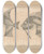 Triptych art skateboard deck of Louis Agassiz Recherches Sur Les Poissons Fossiles Pl342 by Louis Agassiz (1807-1873)