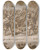 Triptych art skateboard deck of John Michael Rysbrack Illustration To The Iliad by John Michael Rysbrack (1694-1770)