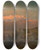 Triptych art skateboard deck of Anton Hansch Der Schlern Von Oberbozen Aus by Anton Hansch (1813-1876)