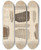 Triptych art skateboard deck of Louis Agassiz Recherches Sur Les Poissons Fossiles Pl334 by Louis Agassiz (1807-1873)