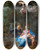 Triptych art skateboard deck of Jan Breughel The Younger Rest On The Flight Into Egypt by Jan Brueghel The Younger