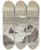 Triptych art skateboard deck of John Singer Sargent Waves Breaking On Rocks by John Singer Sargent (1856-1925)