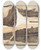 Triptych art skateboard deck of Louis Agassiz Recherches Sur Les Poissons Fossiles Pl067 by Louis Agassiz (1807-1873)
