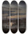 Triptych art skateboard deck of Johan Christian Dahl Copenhagen Harbor By Moonlight by Johan Christian Dahl (1788-1857)