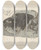 Triptych art skateboard deck of Louis Agassiz Recherches Sur Les Poissons Fossiles Pl169 by Louis Agassiz (1807-1873)