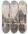 Triptych art skateboard deck of August Von Siegen Hafenstadt by August Von Siegen (1850-1910)