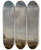 Triptych art skateboard deck of Simon De Vlieger A Beach Scene With Fishermen Displaying Their Catch_1 by Simon de Vlieger (1601-1653)
