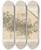 Triptych art skateboard deck of Louis Agassiz Recherches Sur Les Poissons Fossiles Pl193 by Louis Agassiz (1807-1873)