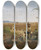 Triptych art skateboard deck of Anton Romako Blick Auf Rom Vom Monte Mario by Anton Romako (1832-1889)