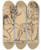 Triptych art skateboard deck of Nicolai Abildgaard Two Nude Men Playing With Dice by Nicolai Abildgaard (1743-1809)