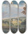 Triptych art skateboard deck of Paul Sandby One Of Six Remarkable Views In The Provinces Of New York New Jersey And Pennsylvania From Scenographi Americana_2 by Paul Sandby (1731-1809)