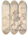 Triptych art skateboard deck of Thomas Rowlandson Dr Syntax With A Balky Horse Before An Inn by Thomas Rowlandson (1756-1827)