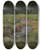 Triptych art skateboard deck of William Henry Holmes The Babbling Brook by William Henry Holmes (1846-1933)