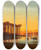 Triptych art skateboard deck of Charles Thodore Frre Dawn On The Nile by Charles Theodore Frere (1814-1888)
