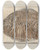 Triptych art skateboard deck of Louis Agassiz Recherches Sur Les Poissons Fossiles Pl380 by Louis Agassiz (1807-1873)